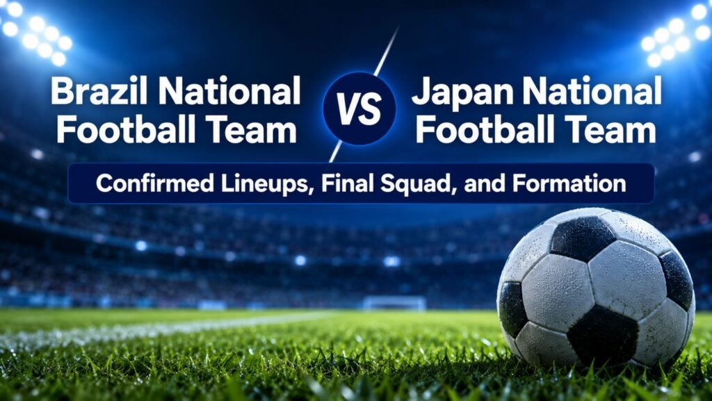 Brazil National Football Team vs Japan National Football Team Confirmed Lineups, Final Squad, and Formation