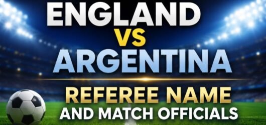 Who Are the Match Officials for England vs Argentina? Full Referee Team