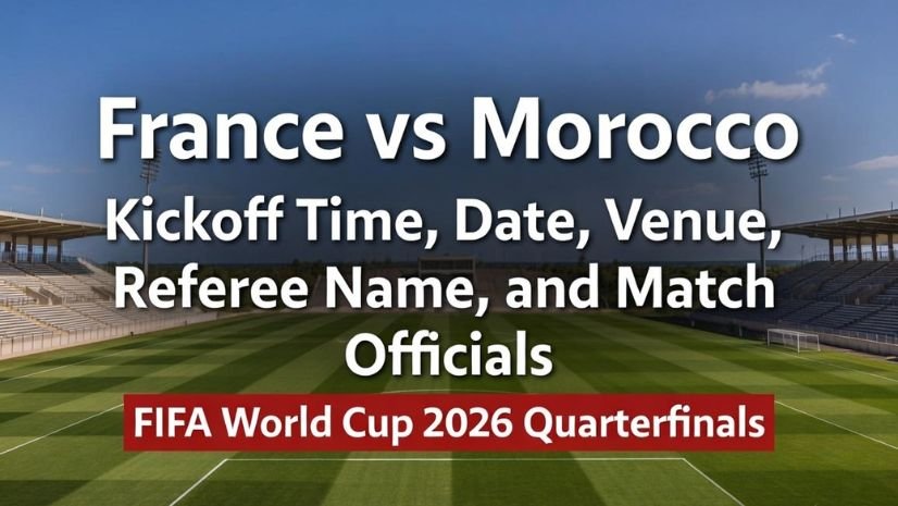 France vs Morocco Kickoff Time, Date, Venue, Referee Name, and Match Officials – FIFA World Cup 2026 Quarterfinals